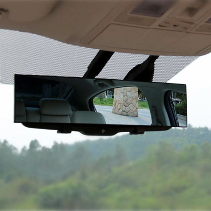 値引 ルームミラー ワイド 横幅308cm 高級車で定番のブルーレンズ 汎用 ブルー ブラック 車 広角 ワイドミラー 曲面鏡 平面鏡 Nas 8a Nas 8b Riosmauricio Com