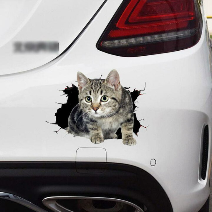 黒猫 ステッカー 車 窓ガラス カーステッカー 防水 猫