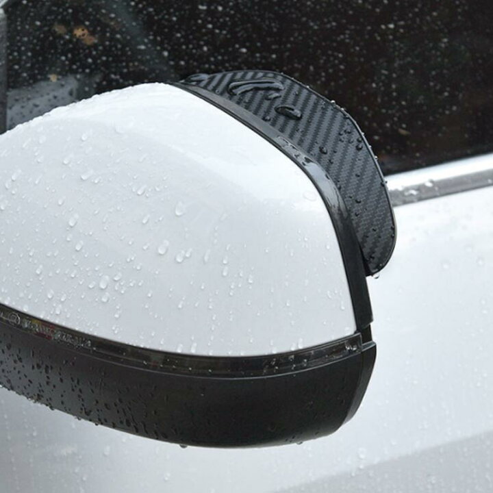 最高品質の 1ペア ユニバーサル 自動 バックミラー プロテクター 雨ボード 太陽バイザー ステッカー 雨 カバー 車 の 眉毛の レイン Qdtek Vn