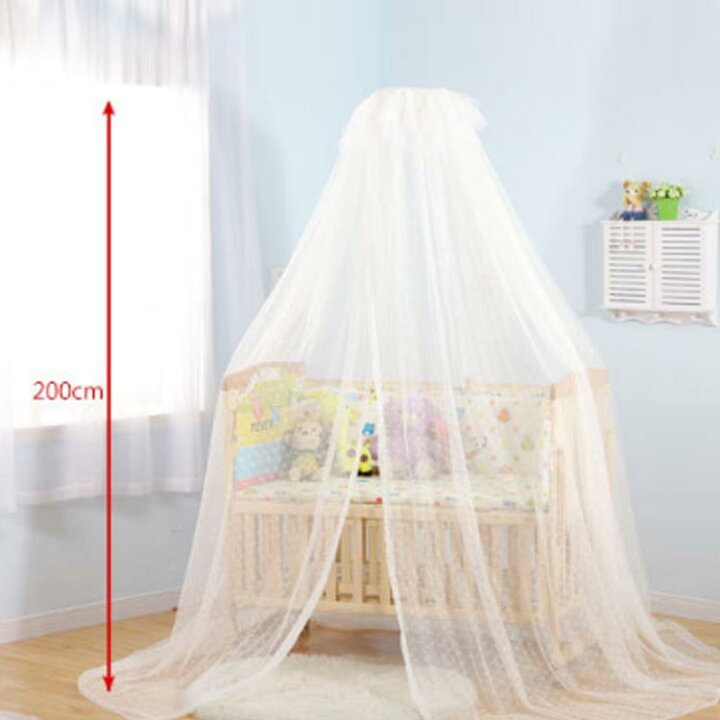市場 ベビーベッド 蚊帳 テント 蚊よけ 虫防止 かや 夏用 虫除け 赤ちゃん 子供 エアコンの風よけ 遮光 折りたたみ