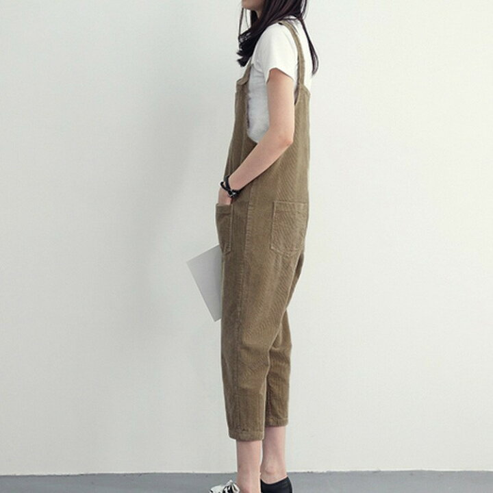 楽天市場】コーデュロイオールインワン/サロンペットパンツ