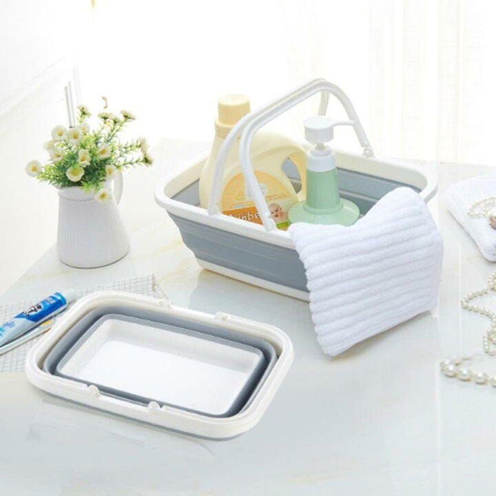 楽天市場 バケツ 折りたたみ 洗い桶 折り畳み 収納 キッチン 掃除 四角 防災 車載 釣りバケツ持ち運び便利 グッズ 子犬や猫 コンパクトに収める バスタブ ペット 多機能 洗濯かご Ikeike0チェスト