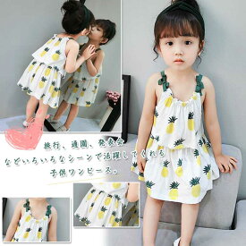 楽天市場 パイナップル ワンピース キッズファッション キッズ ベビー マタニティの通販