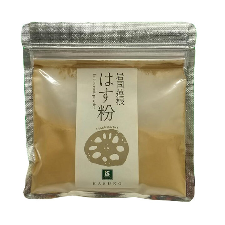 楽天市場 国産 岩国蓮根 焙煎はす粉50g はす粉 蓮粉 れんこんパウダー 山口県 岩国市 花粉 蓮根パウダー レンコン粉 花粉症 ビタミンc 食物繊維 免疫力アップ 腸内環境 山口県産 サプリ タンニン ポリフェノール 野菜パウダー 健康 れんこん粉 池本食品オリジナル