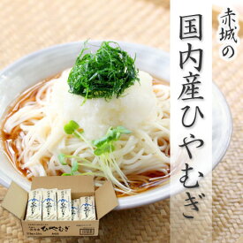 【ポイント5倍！】 ひやむぎ 赤城の国内産ひやむぎ 270g×20袋【ひやむぎ 冷麦 麺類 送料無料】【北海道産小麦100％使用 業務用 お徳用 ケース 通販 販売 お取り寄せ】