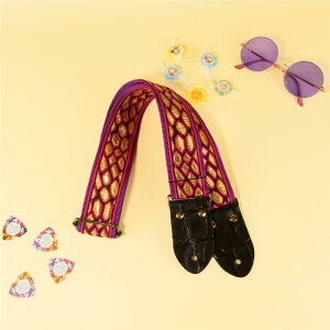 tsundrum_chan �E���R���M�^�[�X�g���b�v �p�[�v���bDragon Scale Guitar Strap Purple