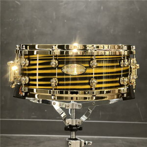 Pearl Masterworks Snare Drum 14x5.5 -Gold Swirl on Black Carbon�y�C�P�x�y��X�n��50���N�L�O���f���z