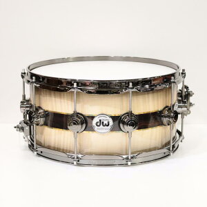 dw yCPxyXn50NLOfzDR366514SSN-DC3 [Collector's Pure Maple ''333'' Shell 14x6.5 / Quick Candy Black Burst over Italian Sycamore Exotic Veneer - Ziricote Inlay w/ Gold Leaf Pinst...