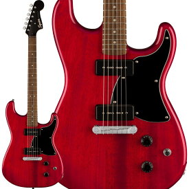 あす楽 Squier by Fender Paranormal Strat-O-Sonic (Crimson Red Transparent)