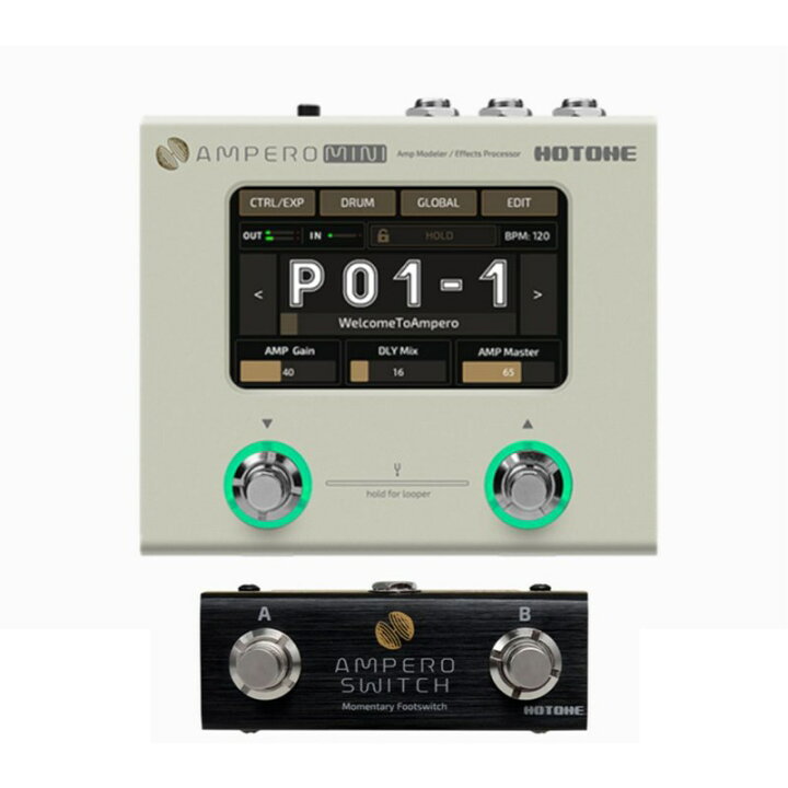 楽天市場】翌日配達 HOTONE Ampero Mini + AMPERO SWITCH : イケベ楽器  