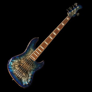 MAYONES Jabba Custom EP5 (3A Eye Poplar / Trans Jeans Black 3Tone Blue Burst Gloss)