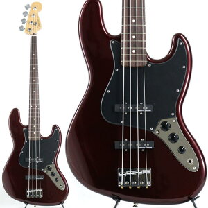 zB Fender MEX LTD Player II Jazz Bass with Roasted Maple Neck/Apollo Jazz Bass Linear Noiseless PU (Oxblood)
