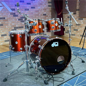 dw Collector's Pure Maple 4pc Drum Kit [BD22�CFT16�CTT12&10 /Root Beer Metallic Lacquer]�y�X���W�������i�z
