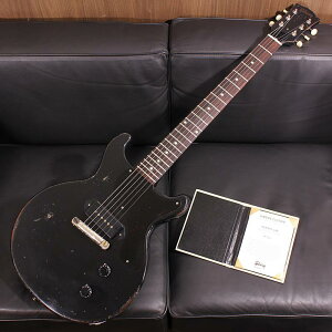 Gibson Murphy Lab 1960 Les Paul Junior Double Cut Reissue Ultra Heavy Aged Ebony SN. 04756