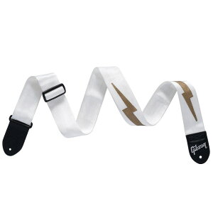 Gibson The Lightning Bolt Seatbelt (White)yASBOLT-WHTz