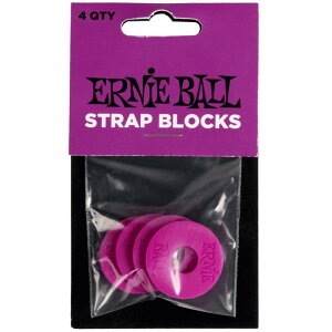 ERNIE BALL #5618 STRAP BLOCKS 4PK - PURPLE (4������)