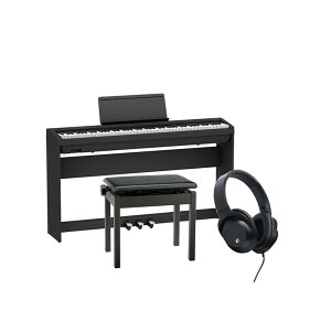 Roland FP-30X-BK +専用スタンド+3本ペダル+高低自在イスセット【ヘッドホン・お手入れクロス付】【沖縄・離島送料別途見積】(電子ピアノ)
