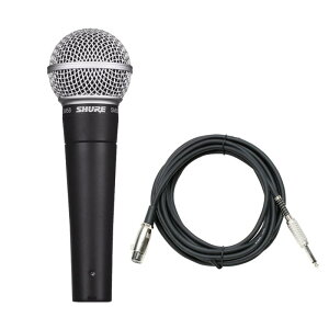 SHURE SM58-LCE�y�}�C�N�P�[�u���Z�b�g(XLR���X-TS�t�H��)5.0m�z(��ԃ_�C�i�~�b�N�}�C�N)(�������K�i2�N�ۏ�)(�V���A)(SM58LCE)