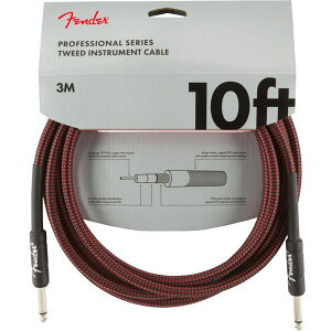 Fender USA PROFESSIONAL SERIES CABLE 10feet (RED TWEED)(#0990820061)