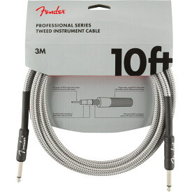 Fender USA PROFESSIONAL SERIES CABLE 10feet (WHITE TWEED)(#0990820063)