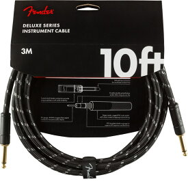 Fender USA DELUXE SERIES CABLE 10feet S/S (BLACK TWEED)(#0990820092)