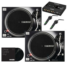 あす楽 reloop RP-7000MK2 TWIN + カートリッジ & ヴァイナル SET 【台数限定!Serato DJ DVS用インターフェース「FLUX」プレゼント！】