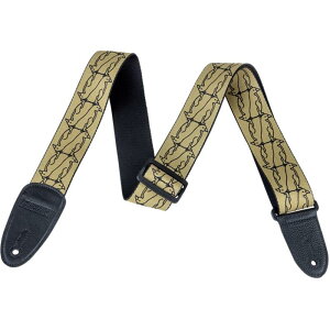 GRETSCH Alternating Gold Penguins Strap�C Black(9227364001)