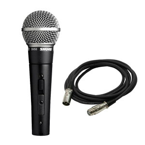 SHURE SM58SE�y�}�C�N�P�[�u���Z�b�g(XLR���X-XLR�I�X)5.0m�z(��ԁE�X�C�b�`�t���_�C�i�~�b�N�}�C�N)(�������K�i2�N�ۏ�)(�V���A)