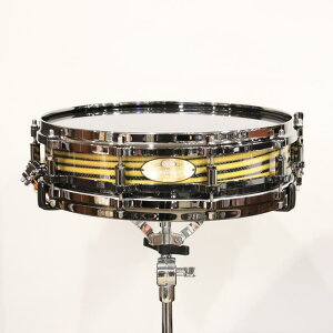 Pearl yCPxyXn50NLOfzMasterworks Snare Drum 14x3.5 Free Floating - Gold Swirl on Black Carbon
