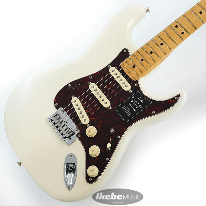 楽天市場】Fender MEX Player Plus Stratocaster (Olympic Pearl/Maple 