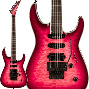 Jackson Pro Plus Series Soloist SLA3Q (Fuschia Burst/Ebony)