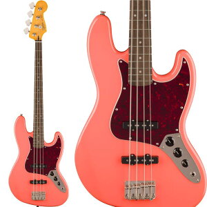 Squier by Fender Classic Vibe '60s Jazz Bass Laurel Fingerboard (Tahitian Coral) ylグOiiz