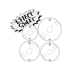 DRUMMERS TOP TEAM DRUM EFFECT SHEET 02 (0.2mm) / Tom set (10C12C13C16C`)