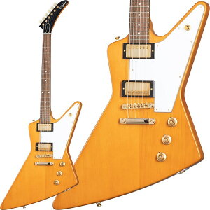 Epiphone Inspired by Gibson Custom Shop 1958 Korina Explorer (Aged Natural/White Pickguard) yz