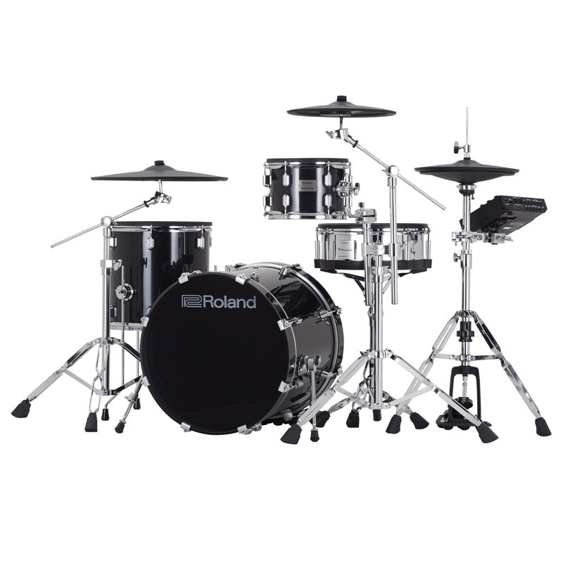 高額売筋 Roland ローランド VAD706GE-S グロスエボニー V-Drums Acoustic Design VAD706GN  KD-222 DTS-30S ドラムセット アコースティックドラム 宅録 レコーディング ステージ 最高峰