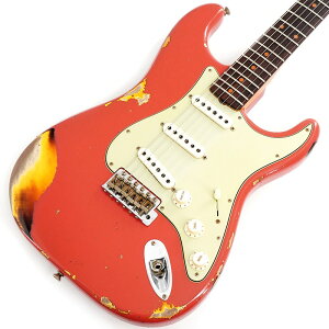 Fender Custom Shop 2023 Collection Time Machine 1960 Stratocaster Heavy Relic (Aged Fiesta Red over 3-Tone Sunburst) [SN.CZ572237] yz