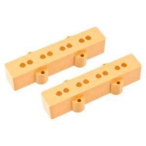 ALLPARTS �y�����񂹏��i�z CREAM PICKUP COVER SET FOR JAZZ BASS (QTY 2)/PC-0953-028