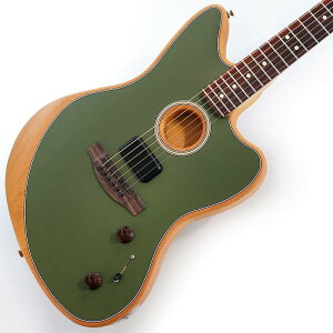 Fender Acoustics Acoustasonic Player Jazzmaster (Antique Olive) �y�����z
