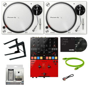 �����z�B Pioneer DJ PLX-500-W + DJM-S5 DJ���S��10�_�Z�b�g �y�����_�E�����[�h��Serato DJ Pro �Ή��z