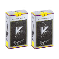 VANDOREN 【2個セット】《硬さ：3》アルトサックス用リード バンドレン V12 (銀箱) 【宅配便発送】【正規…