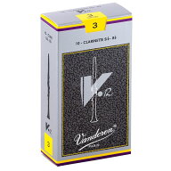 翌日配達 VANDOREN 《硬さ：3》B♭クラリネット用リード バンドレン V12 【宅配便発送】【正規輸入品】