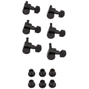 Fender USA LOCKING STRATOCASTER TELECASTER STAGGERED TUNING MACHINES (BLACK) (#0990818400)