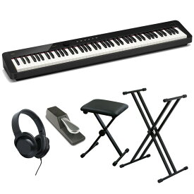 CASIO カシオ PX-S5000＋ダブルX型スタンド＋X型イス＋ダンパーペダルセット【ヘッドホン付】(沖縄・離島送料別途見積り)(代引き不可)(電子ピアノ)