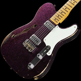 Fender Custom Shop 2022 Limited Edition Caballo Tono Ligero Relic Hollow Body with F-Hole Magenta Sparkle【SN.CZ563441】