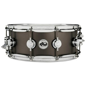 dw DRVD5514SVCBK [Collector's Satin Black over Brass Snare 14''x5.5'']
