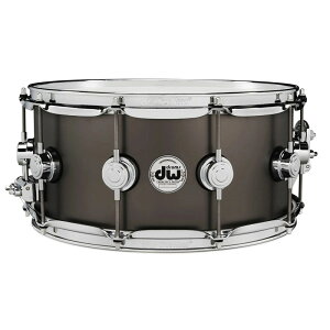 dw DRVD6514SVCBK [Collector's Satin Black over Brass Snare 14''x6.5'']