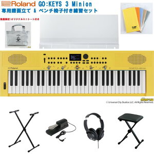 Roland GO:KEYS 3 Minion GOKEYS3-MI �S�[�L�[�Y3�~�j�I�� ��p���ʗ���(MRGKS3/5) & �x���`�֎q�t�����K�Z�b�g(���ʌ���E�I���W�i���~�j�g�[�g�o�b�O�t��)(���萶�Y���f��)