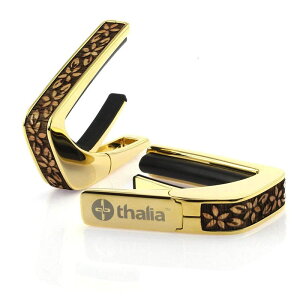 Thalia Capo DELUXE Series 24K Gold HAWAIIAN KOA PLUMERIA LEI [�V�d�l] �^���A�J�|