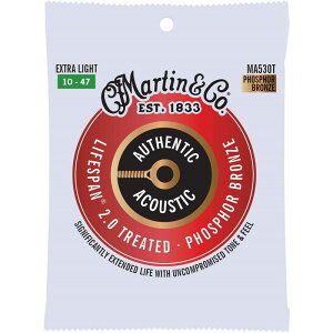 MARTIN Authentic Acoustic LIFESPAN 2.0 92/8 Phosphor Bronze MA530T [Extra Light/10-47]
