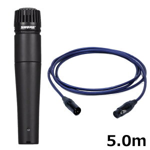 SHURE SM57-LCE�yPASSGO BLUE�}�C�N�P�[�u���Z�b�g(XLR-XLR)5.0m�z(�������K�i2�N�ۏ�)(�V���A)(��ԃ_�C�i�~�b�N�}�C�N)(�y��E�M�^�[���R�[�f�B���O���)